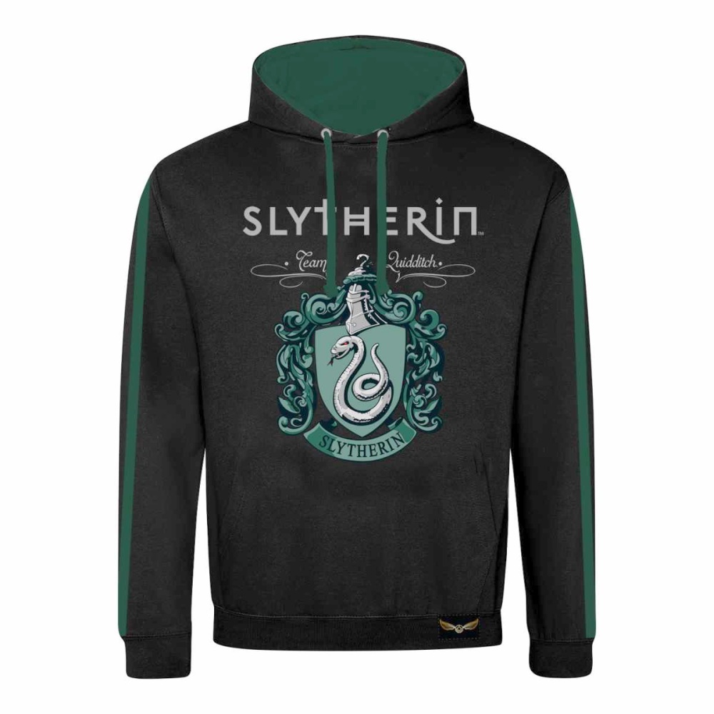 Black slytherin hoodie sale